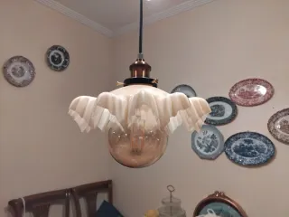 🇨🇵 Lámpara Opalina Francesa Art Decó