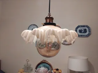 🇨🇵 Lámpara Opalina Francesa Art Decó