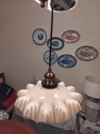 🇨🇵 Lámpara Opalina Francesa Art Decó