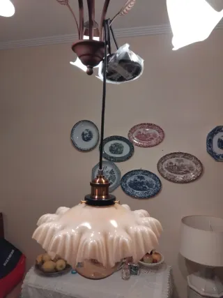 🇨🇵 Lámpara Opalina Francesa Art Decó