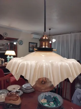 🇨🇵 Lámpara Opalina Francesa Art Decó