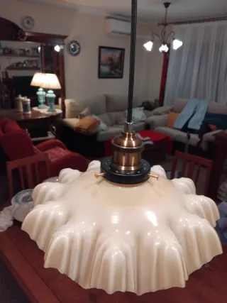 🇨🇵 Lámpara Opalina Francesa Art Decó