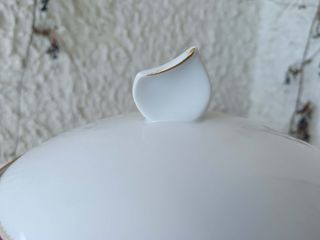 Zuppiera in porcellana con difetto