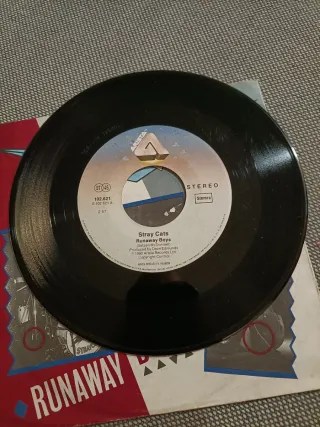 Stray Cats: lote 2 discos vinilo single 7" 45 rpm