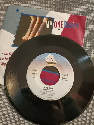 Stray Cats: lote 2 discos vinilo single 7" 45 rpm