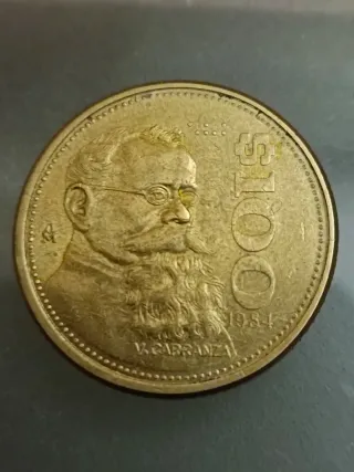 Moneda 100 Pesos México 1984