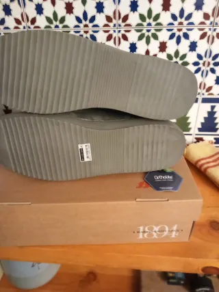 Botín gris Talla 44 Nuevo