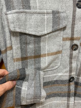 Camisa Oversize Cuadros Pull&Bear Talla S