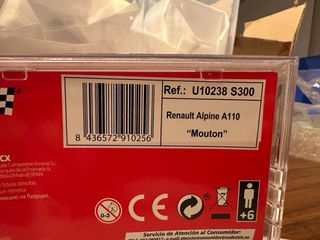 Coche Scalextric Renault Alpine A110 Mouton