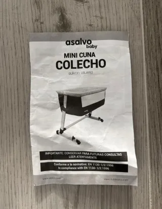 Mini cuna colecho Asalvo Baby + Colchones