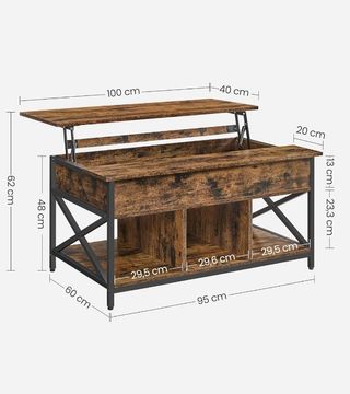 VASAGLE Mesa de Centro, Mesa de Café