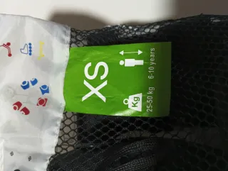 Casco azul para niñ@s y protecciones .