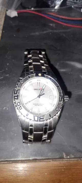 Orologio Sector Uomo Acciaio Quadrante Bianco