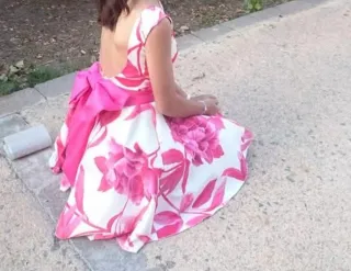Vestido niña con torera a juego