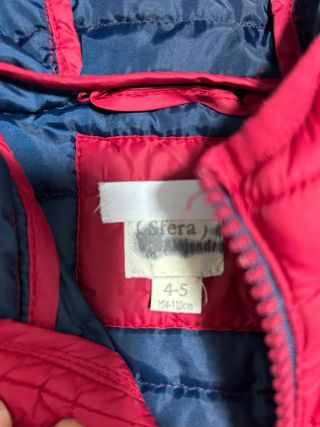 Chaqueta niño acolchada 4-5 años
