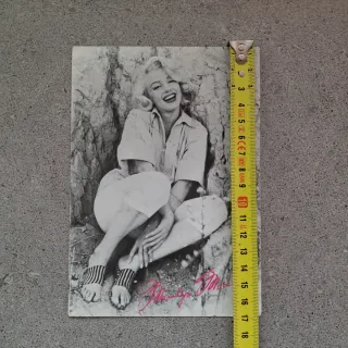 Postal Marilyn Monroe Firma Rosa