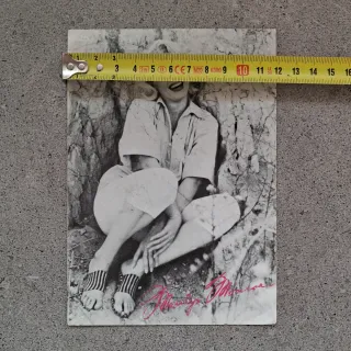 Postal Marilyn Monroe Firma Rosa