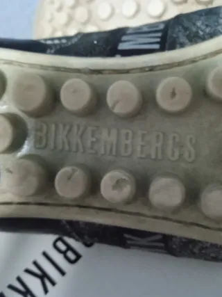 TALLA 44 BIKKEMBERGS ZAPATILLAS Negras Y Plateadas