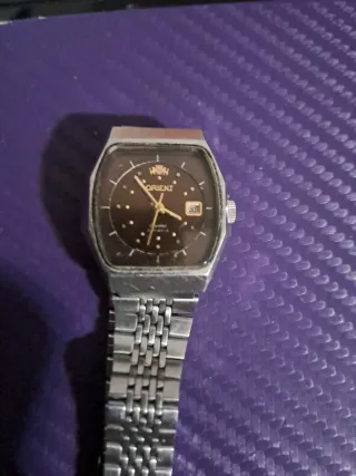 Reloj Orient Marrón y Plateado