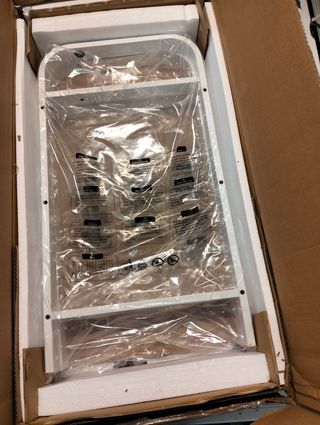 Perchero Zapatero con Banco 4 en 1 Roble/Blanco VASAGLE HSR40W