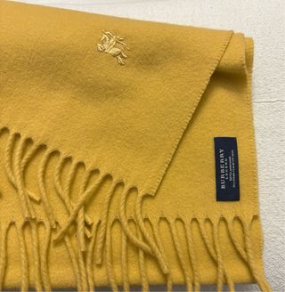 Bufanda Burberry Mostaza Lana