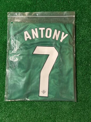 Camiseta fútbol Antony versión jugador parche liga