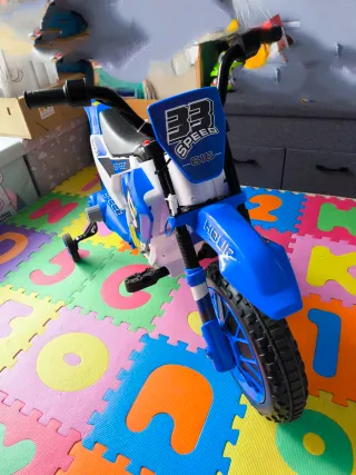 Moto Eléctrica Infantil 12V Azul