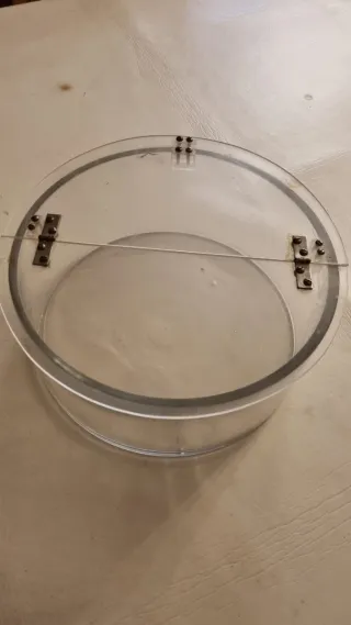 Caja antigua de caramelos de cristal