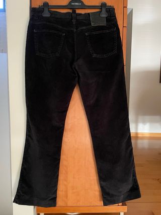 Pantalón pana negro Burberry