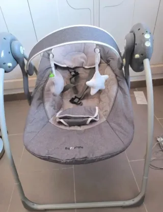 Balancín Hamaca Bebe Gris