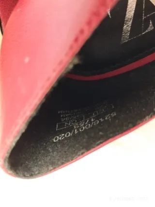 Zapatos Zara Piel Tacon Rojo Talla 36