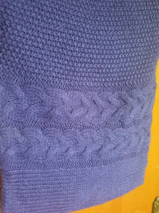 Maglia lana collo alto BLU&T