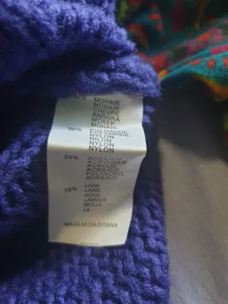 Maglia lana collo alto BLU&T