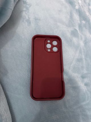 Funda iPhone 16 Pro Max Corazón Borgoña