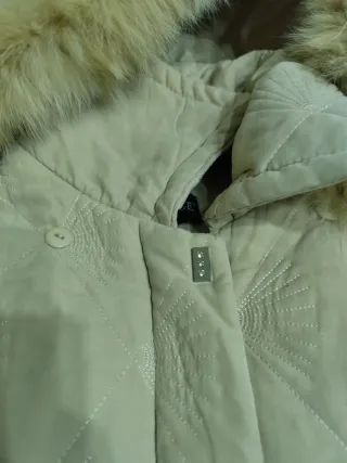 Cappotto donna beige con cappuccio