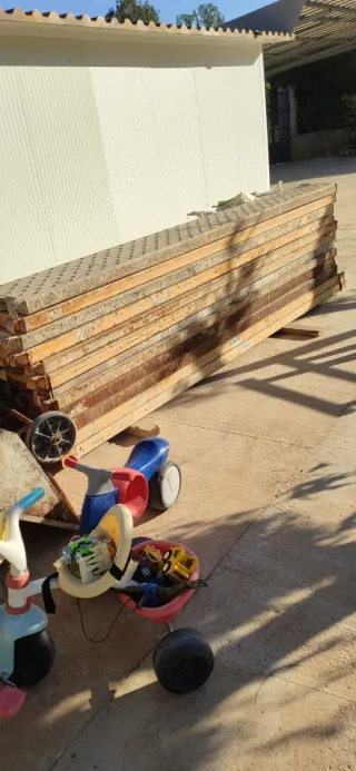 Chapas de andamio 2 metros