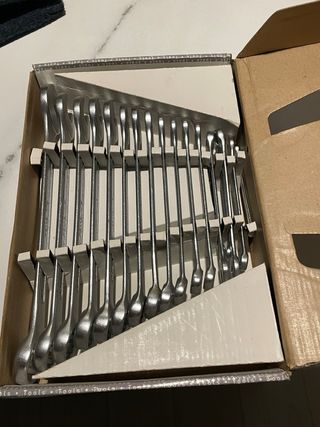 Juego llaves combinadas Powerfix 18 piezas