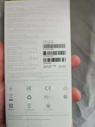 Reloj Amazfit GTS 2 mini Negro