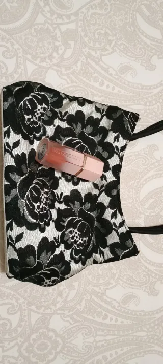 Bolso de fiesta encaje blanco y negro