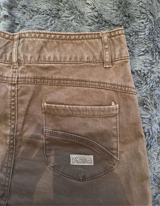 Falda corta marrón Y2K