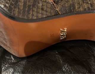Botines Zara efecto piel serpiente Talla 35