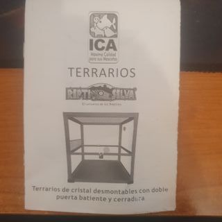 Terrario Reptisilva ICA Negro y Transparente