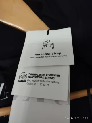 Abrigo largo Zara negro super caliente waterproof