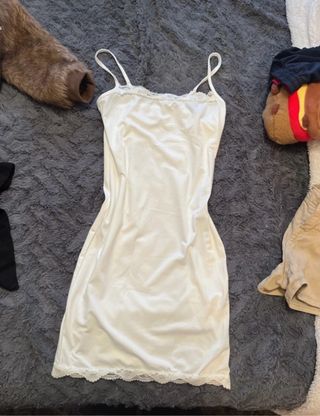 Vestido blanco con encaje