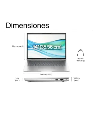Portátil HP ProBook 445 G11 Plata