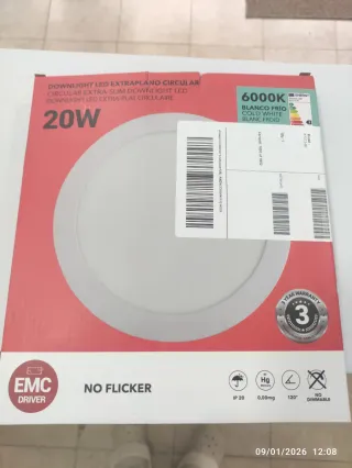 Foco LED Circular Empotrable por estrenar