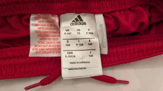 Pantalón corto niño Adidas Climalite Rojo