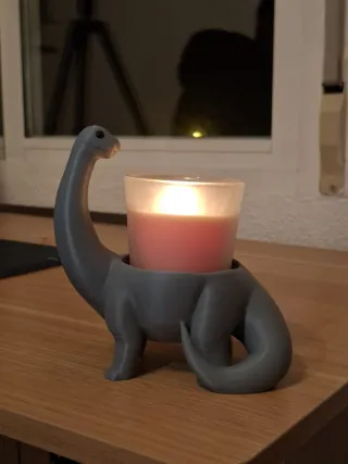 Figura Dinosauro Portacandele Decorazione