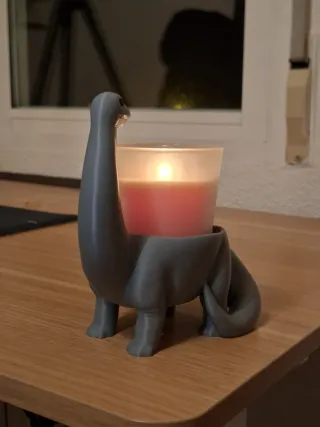 Figura Dinosauro Portacandele Decorazione