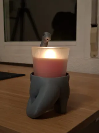 Figura Dinosauro Portacandele Decorazione